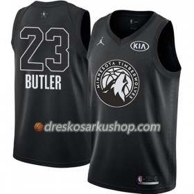 Muški NBA Dres Minnesota Timberwolves Jimmy Butler 23 2018 All-Star Jordan Brand Crna Swingman